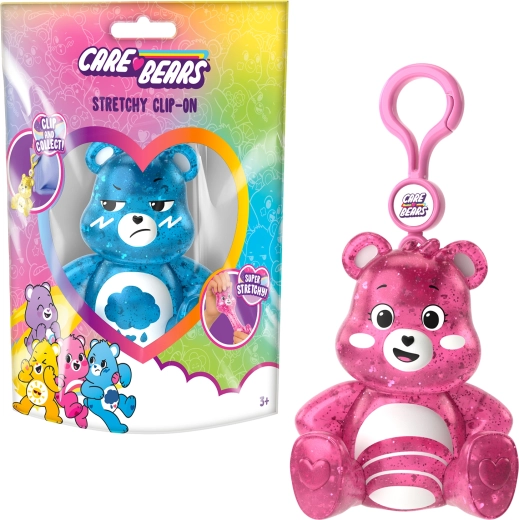 Care Bears αντιστρές μπρελόκ για πίεση με κλιπ - τυχαία παραλλαγή - 1 τεμάχιο
