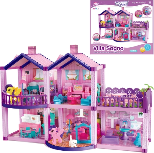 WOOPIE κουκλόσπιτο Pony Fantasy Villa με 120 κομμάτια