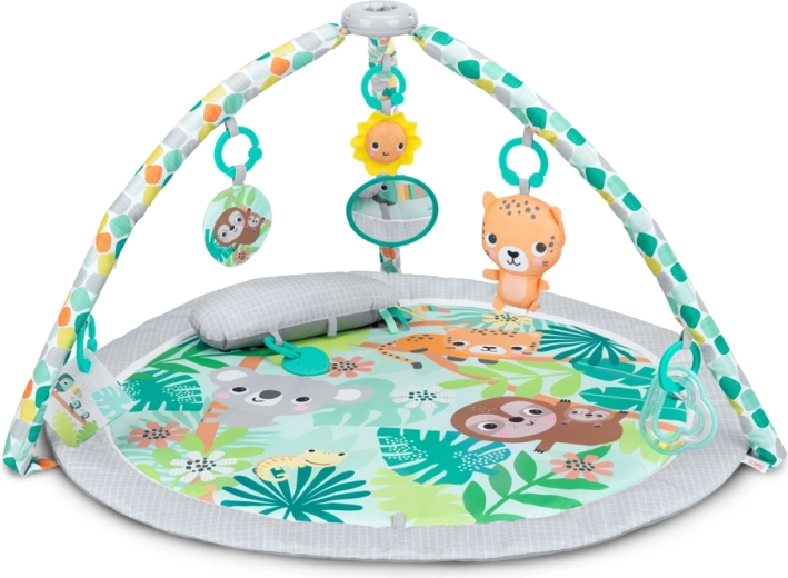 Bright Starts βρεφικό γυμναστήριο δραστηριοτήτων Wild Rainforest FoldAway από τη γέννηση