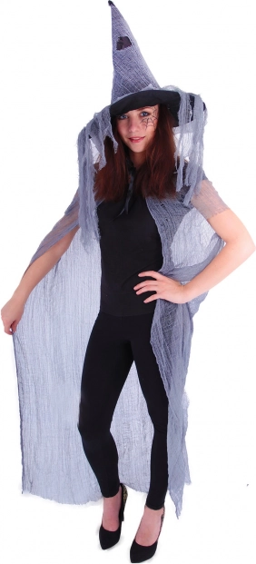 Μανδύας μάγισσας με καπέλο για ενήλικες