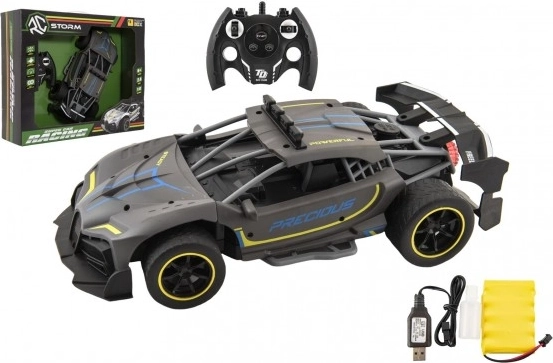 RC σπορ αυτοκίνητο με εφέ ατμού, 2,4 GHz, ανθρακί