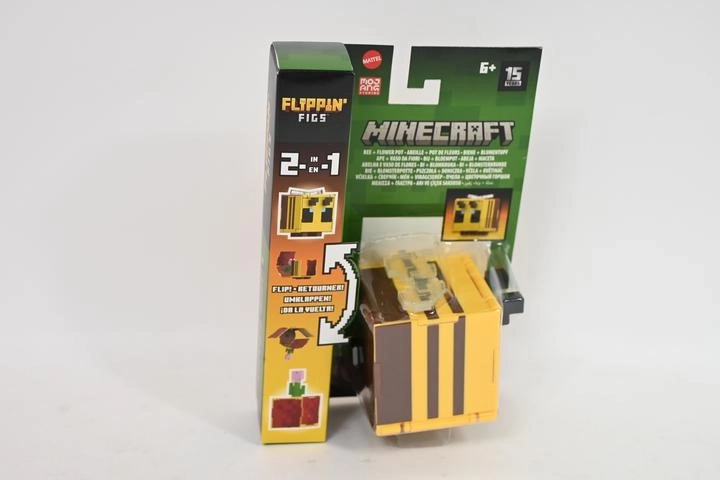 Minecraft Flippin’ Figs φιγούρα 2 σε 1 – μέλισσα και λουλούδι σε γλαστράκι