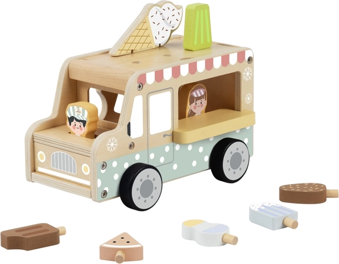 2Kids Toys ξύλινο φορτηγάκι παγωτατζίδικο