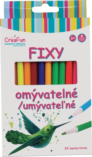 Πλενόμενοι μαρκαδόροι CREAFUN 24 χρώματα