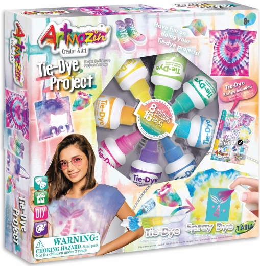 Σετ βαφής tie-dye Tasia – 8 χρώματα για ύφασμα