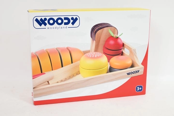 WOODY ξύλινος δίσκος με πρωινό για κόψιμο - 1 τεμ.