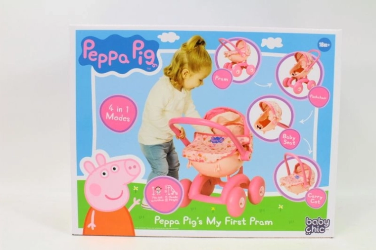 Peppa Pig το πρώτο μου καροτσάκι για κούκλες 4 σε 1