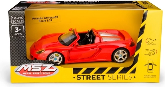 Μοντέλο αυτοκινήτου Porsche Carrera GT MSZ σε κλίμακα 1:24, κόκκινο