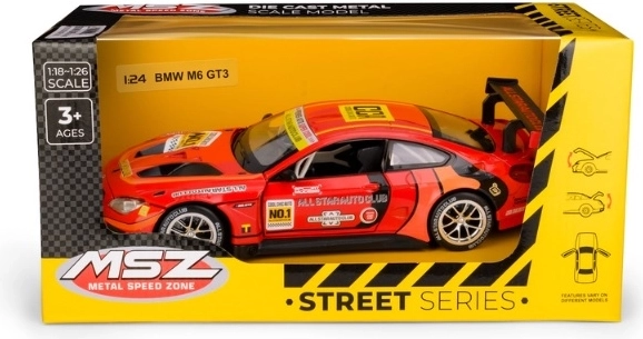 Συλλεκτικό μοντέλο BMW M6 GT3 σε κλίμακα 1:24, κόκκινο