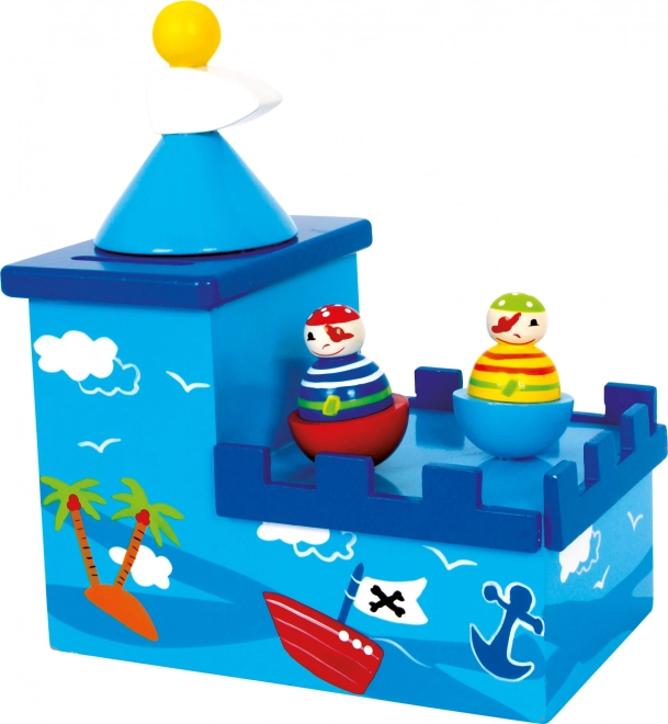 Small Foot ξύλινος κουμπαράς μουσικός Olli και Bolli