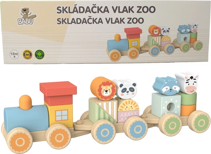Babu ξύλινο τρενάκι Safari