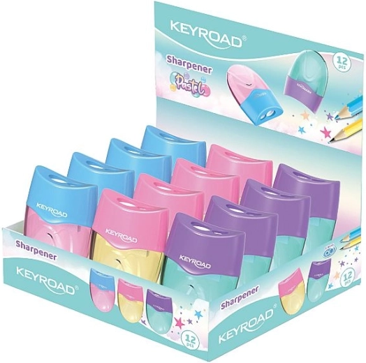 Ξύστρα Keyroad Mellow Duo σε παστέλ χρώματα