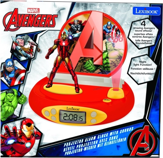 3D ξυπνητήρι με προβολέα Avengers Iron Man