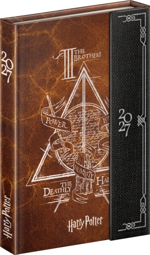 Εβδομαδιαίο μαγνητικό ημερολόγιο Notique Harry Potter – Κλήροι του Θανάτου 2027 (11 × 16 cm)