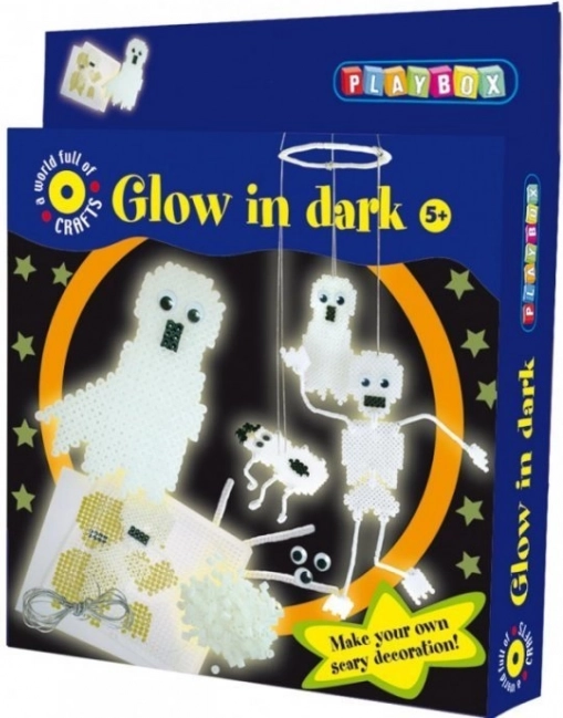 Φωσφορίζουσες χάντρες σιδερώματος Σκελετοί και φαντάσματα 1100 τεμ.