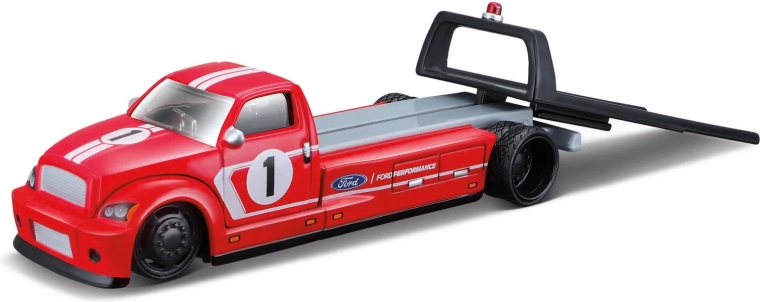 Maisto Flatbed 2018 Ford GT Heritage Edition Κόκκινο 1:64