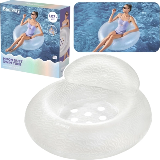 Bestway Moon Dust Swim Tube φουσκωτό σωσίβιο-κουλούρα νερού με κάθισμα