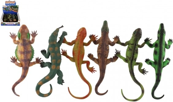 Σετ λαστιχένιων σαυρών με βεντούσα σε κουτί