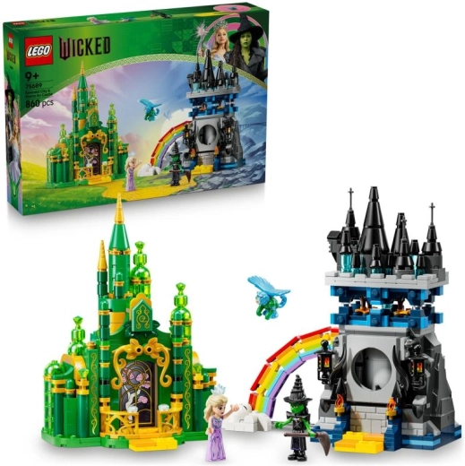 Κατασκευαστικό σετ LEGO Wicked – Σμαραγδένια Πόλη και Κάστρο Kiamo Ko
