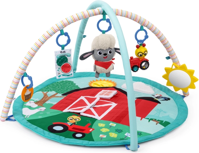 Baby Einstein Happy Harvest Touch & Feel βρεφικό χαλάκι δραστηριοτήτων με τόξο