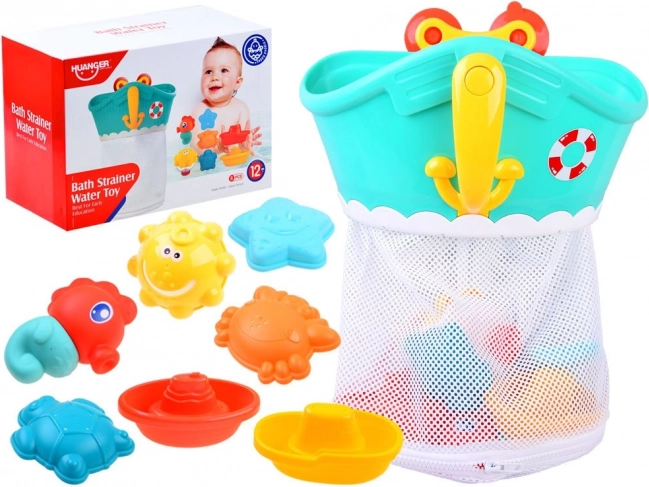 Οργανωτής παιχνιδιών μπάνιου σε σχήμα βαρκούλας