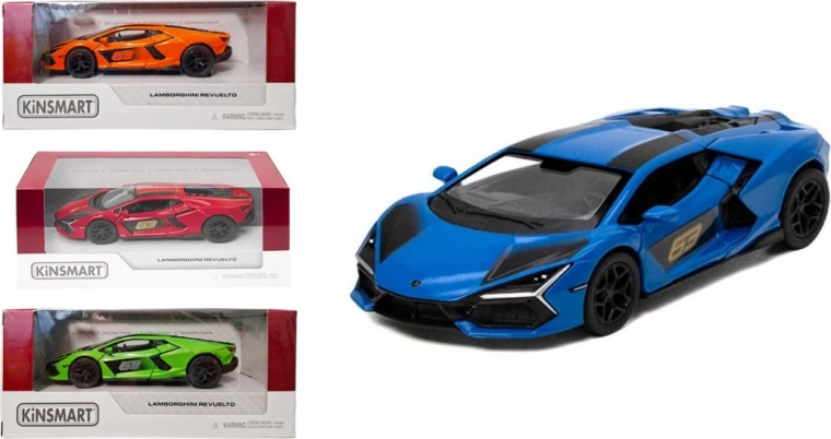 Lamborghini Revuelto μεταλλικό μοντέλο με μηχανισμό έλξης Pull Back