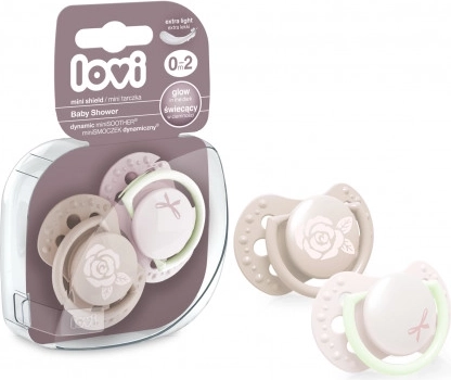 Σιλικονούχα πιπίλα για νεογέννητα LOVI Baby Shower 0-2μ