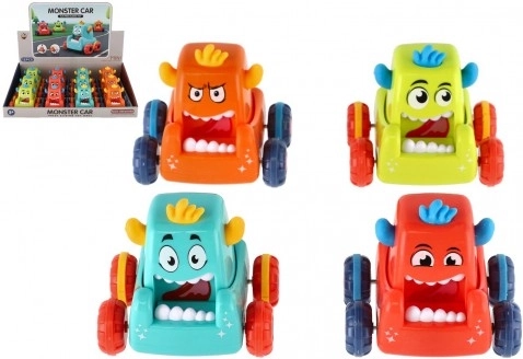 Αυτοκινητάκι Monster τύπου «πάτα και τρέξε» 9 × 8 cm, μίξη 4 χρωμάτων