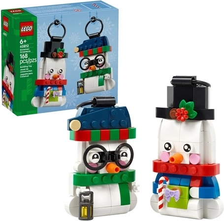LEGO Iconic στολίδια με χιονάνθρωπους