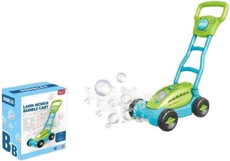 Μπλε μηχανή κοπής με φυσαλίδες