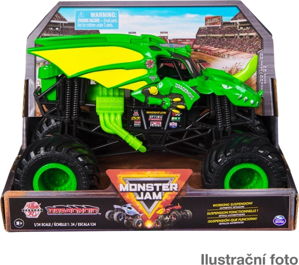Μεταλλικό μοντέλο Monster Jam monster truck 1:24 – Grave Digger (τυχαία επιλογή)
