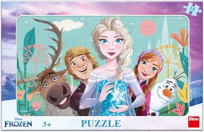 Παζλ Frozen: Οικογενειακό 15 κομματιών