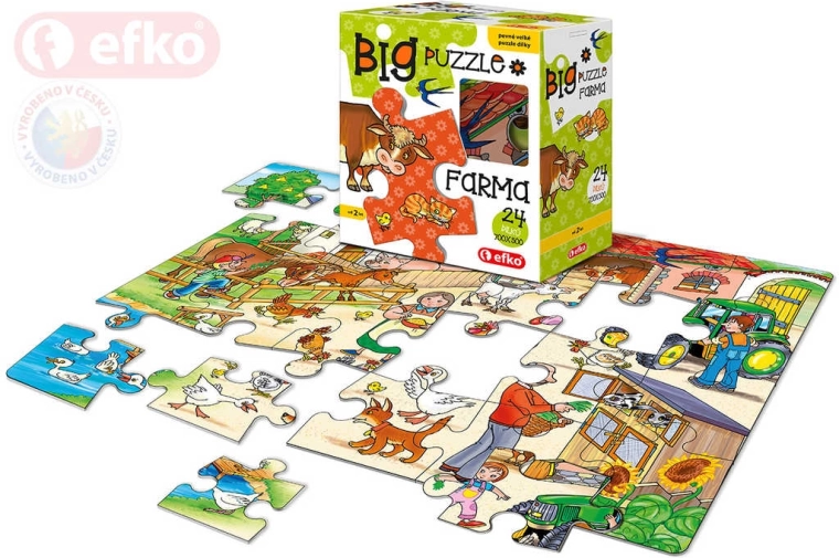 Efko baby puzzle big farma – μεγάλα κομμάτια 24 τεμαχίων