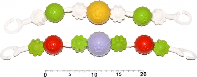 Αλυσίδα για καροτσάκι λουλουδάκια και μπάλες