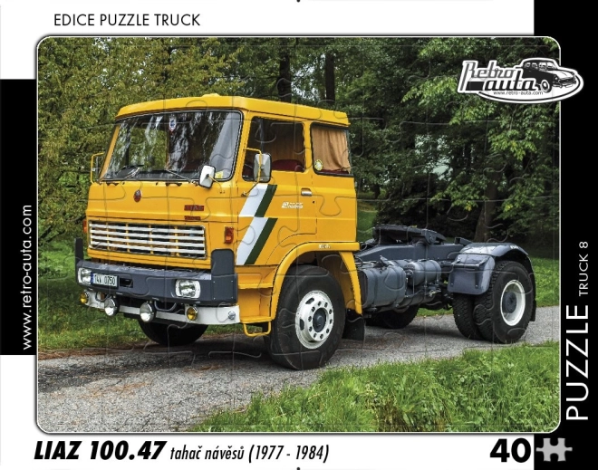 Παζλ RETRO-AUTA – LIAZ 100.47 τράκτορας ημιρυμουλκούμενου, 40 κομμάτια