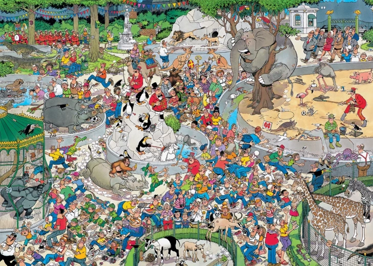 Jάμπο Jan van Haasteren Zoo XL παζλ 500 κομματιών