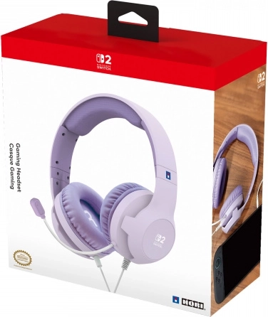 Σετ ακουστικών gaming HORI για Nintendo Switch 2 Cozy Lavender