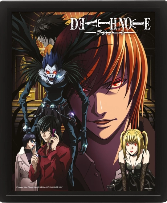 3D εικόνα με λεντικουλαρικό εφέ DEATH NOTE