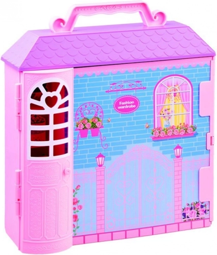 Φορητή ντουλάπα σε σχήμα σπιτιού