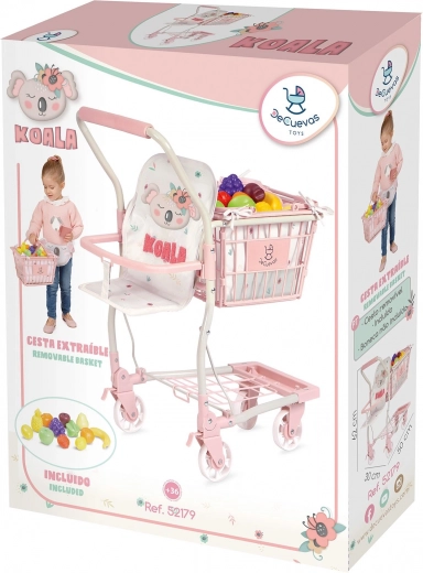 2 σε 1: τροχήλατο καρότσι και χειροκίνητο καλάθι