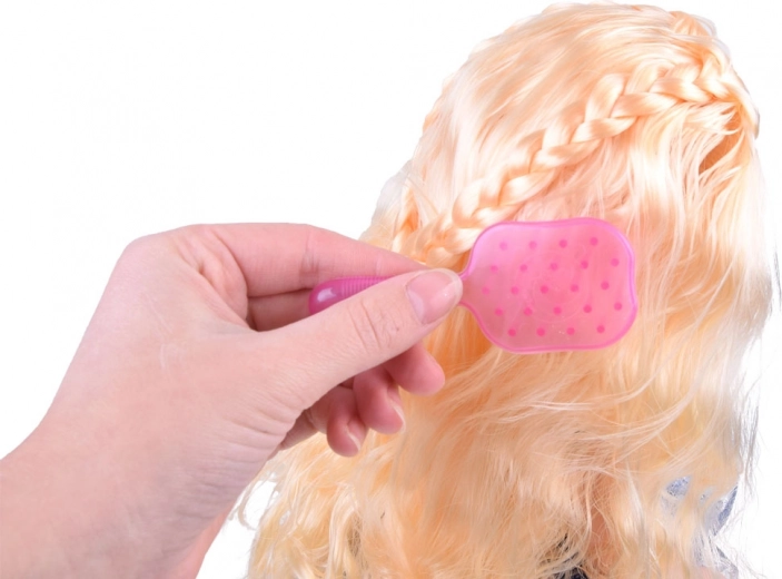 Μακριά ξανθά μαλλιά για χτένισμα