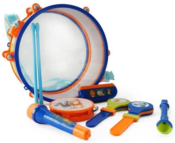 Πολύχρωμο σετ οργάνων για ανάπτυξη ρυθμού