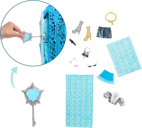 Μαγικό κλειδί με μεγεθυντικό φακό για την αποκάλυψη μυστικών