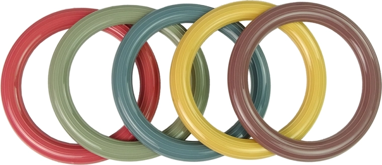 Πολύχρωμοι κρίκοι και ανθεκτική κατασκευή