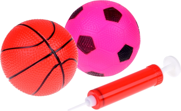 Φουσκωτά μπαλάκια και πολύχρωμο φτερωτό μπαλάκι για ποικίλα παιχνίδια