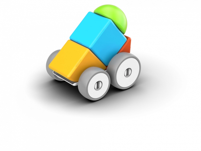 Αυτοκινητάκι που κινείται με δύο σασί