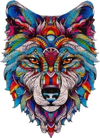 Καλλιτεχνικό μοτίβο λύκου ως διακόσμηση