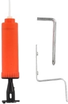 Μπάλα και τρόμπα στη συσκευασία