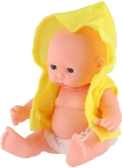 Χαριτωμένο μωρό 12 cm με υφασμάτινα ρούχα