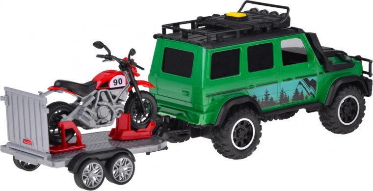 Αναδιπλούμενη ράμπα και ασφαλής μεταφορά της μηχανής